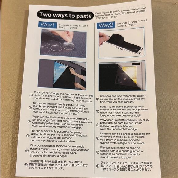 Bundle of two Room Darkener Sunshades to Black out your bedroom (or any room) - Picture 3 of 6